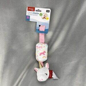 Playtex Baby Chime Rattle Shake Blue Cloud 0+M Teaches Cause & Effect Gift New..